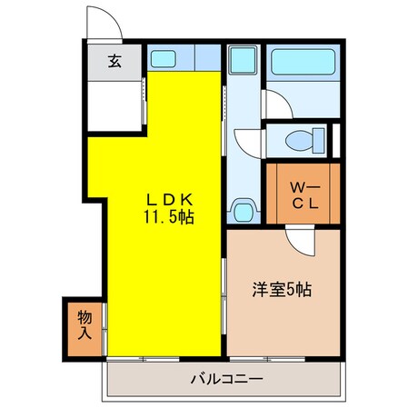 クイール加納の物件間取画像